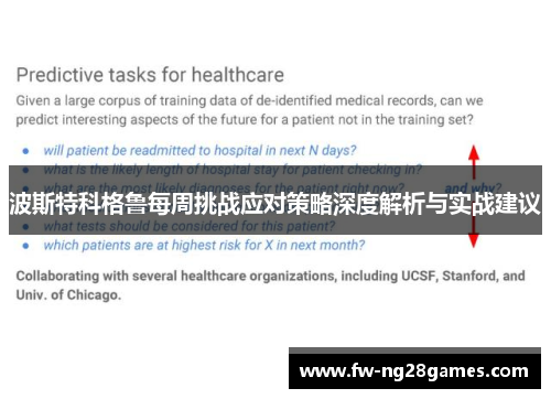 波斯特科格鲁每周挑战应对策略深度解析与实战建议